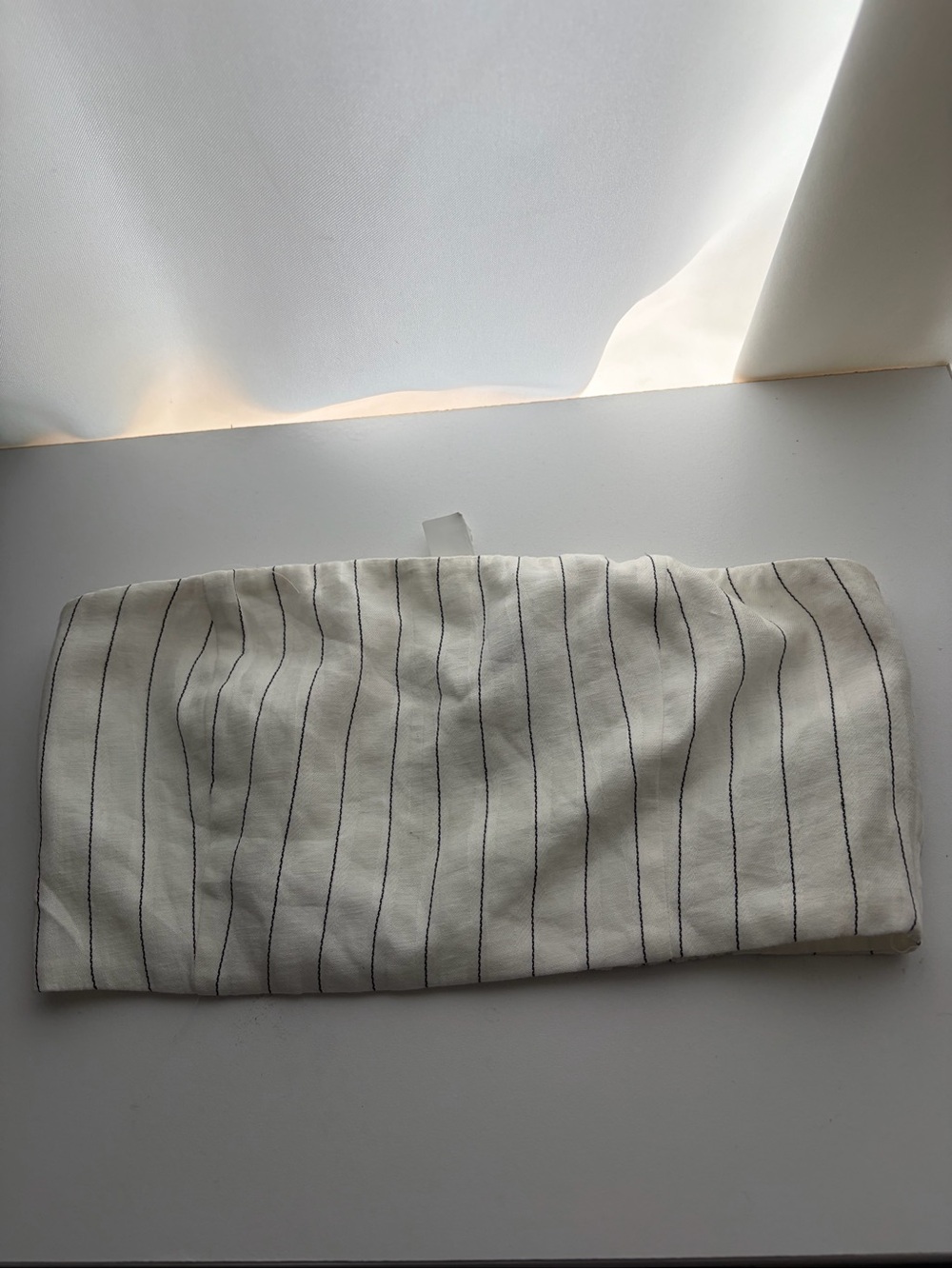 Forever 21 White and black cream crop top
